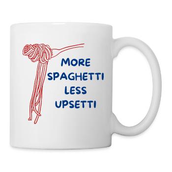 lustiges Spaghetti-Design - Tasse - Weiß - Rechts