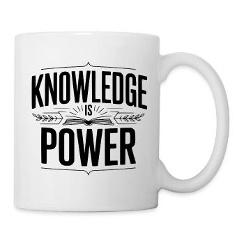 Knowledge Is Power - Mug - white - Right