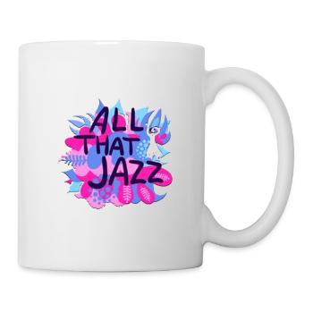All That Jazz Musik Blumen Design - Tasse - Weiß - Rechts