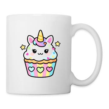 Pastel Unicorn Cupcake Kawaii Design - Mug - white - Right