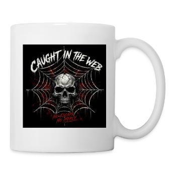 Gefangen im Netz des Schädels - Tasse - Weiß - Rechts