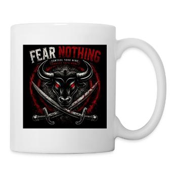 Stierkopf mit gekreuzten Schwertern - Tasse - Weiß - Rechts