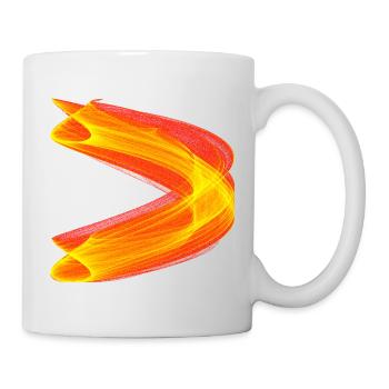 Goldene Dynamik – Chaos Theory - Tasse - Weiß - Rechts