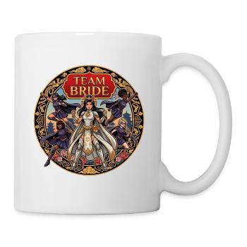 Team Bride Kriegerin Blumen - Tasse - Weiß - Rechts