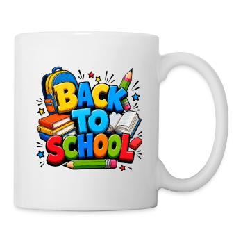 Colorful Back to School Supplies - Mug - white - Right