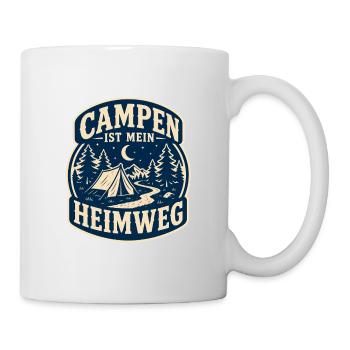 Campen ist mein Heimweg - Tasse - Weiß - Rechts