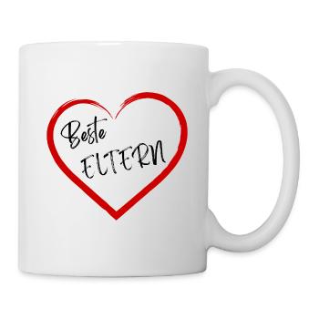 Beste Eltern - Tasse - Weiß - Rechts