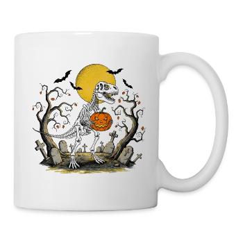 Halloween T Rex - Mug - white - Right