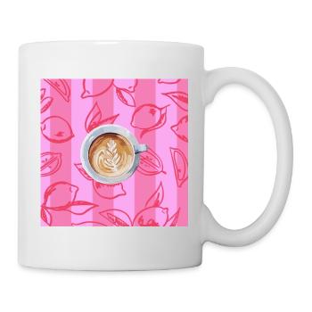 Cappuccino  - Tasse - Weiß - Rechts