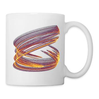Light Vortex of Chaos – Strange Attractor - Mug - white - Right