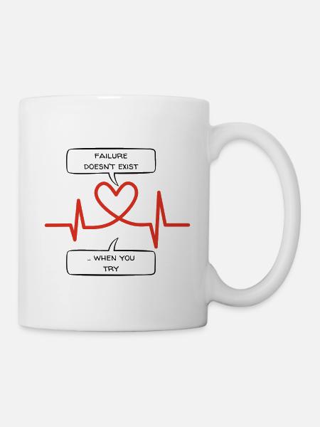 Failure Doesn't Exist – When You Try - Mug - white