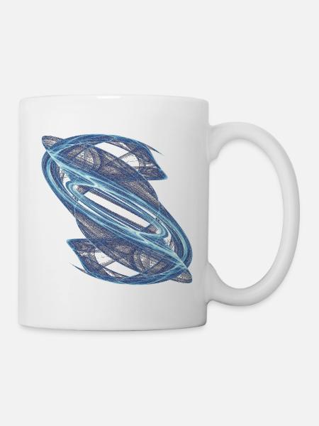 Crystal Streams – Attracteur étrange - Mug blanc - blanc