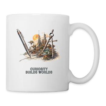Architecture of an imaginary world - Mug - white - Right