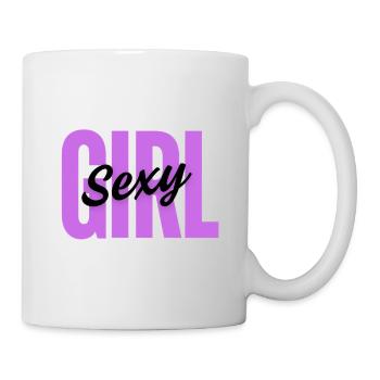 Sexy Girl – Fun Feminine Design - Mug - white - Right