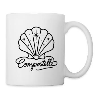 Coquille Saint-Jacques Compostelle - Mug blanc - blanc - Droite