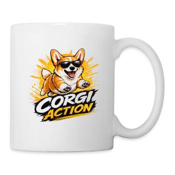 Corgi Action - Mug - white - Right