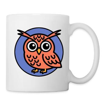 Eulenfamilie - Tasse - Weiß - Rechts