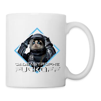 Gdasastrophe with my cat Zora - Mug - white - Right