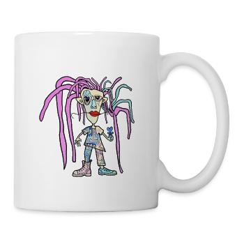 Pastel Tentacle Hero Patchwork - Mug - white - Right