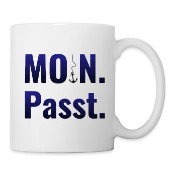 MOIN. Passt. - Tasse - Weiß - Rechts