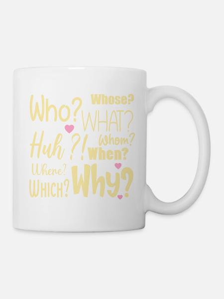 Ich habe Fragen - Tasse - Weiß