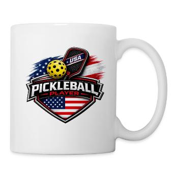 Pickleball USA - Mug blanc - blanc - Droite