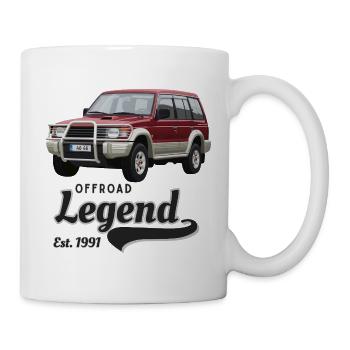 Légende tout-terrain - Mug blanc - blanc - Droite