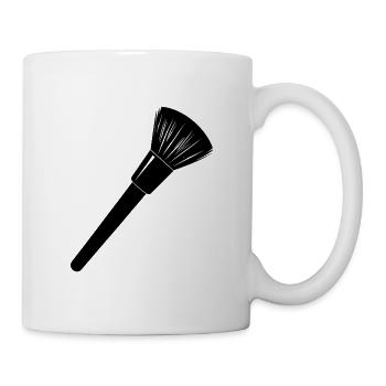 Pinceau maquillage - Mug blanc - blanc - Droite