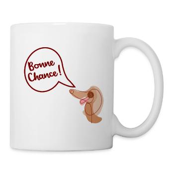 Bonne Chance Chien - Mug blanc - blanc - Droite