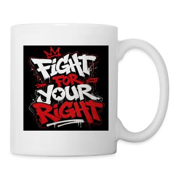 Paroles de graffiti urbain - Mug blanc - blanc - Droite