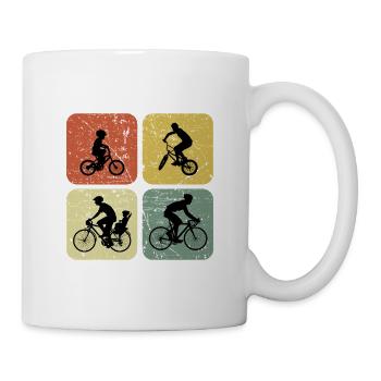 Four Ways to Ride Retro Cyclin - Mug - white - Right
