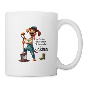 Dragging Dog Dog & Jardinage Amateur d’humour Merch - Mug blanc - blanc - Droite