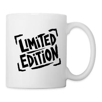 Limited Edition – Schwarzer Spruch & Statement - Tasse - Weiß - Rechts