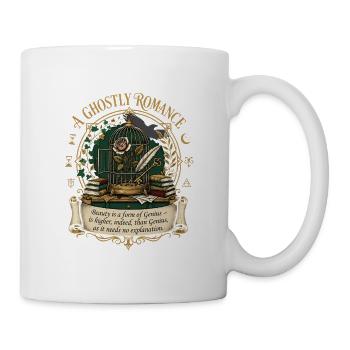 Oscar Wilde Quote - Gothic Dark Academia Rose Art - Mug - white - Right