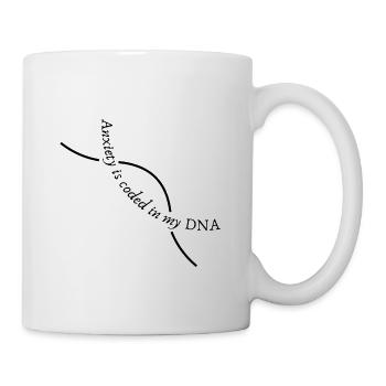 Angst-DNA-Helix - Tasse - Weiß - Rechts