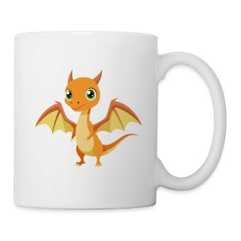 Pterodaktylus - Tasse - Weiß - Rechts