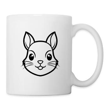 Eichhörnchengesicht - Tasse - Weiß - Rechts