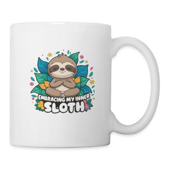 Mein Inner_Sloth umarmen - Tasse - Weiß - Rechts
