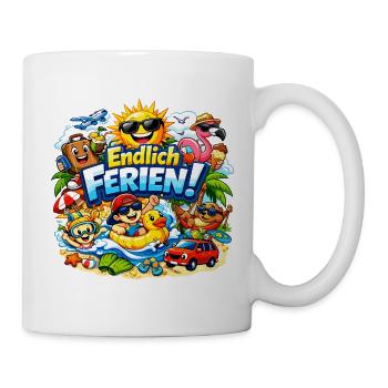 Endlich Ferien! - Tasse - Weiß - Rechts