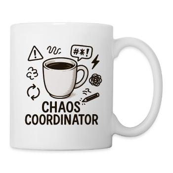 Chaos Coordinator Coffee: Gift for Best Mom - Mug - white - Right