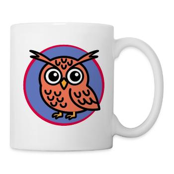 Cartoon Owl - Mug - white - Right
