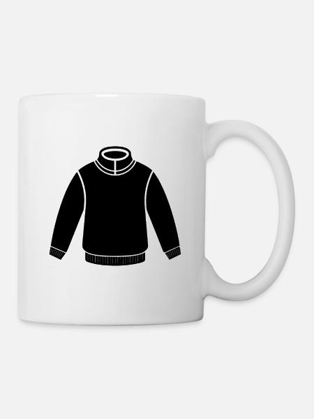 Pullover - Tasse - Weiß