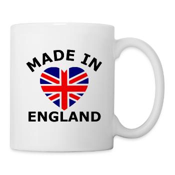 British flag in heart design - Mug - white - Right