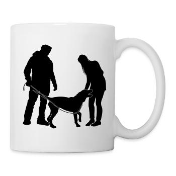 Hundebesitzer - Tasse - Weiß - Rechts