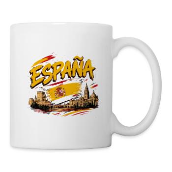 Spain Spanish Flag Espana Graphic  - Mug blanc - blanc - Droite