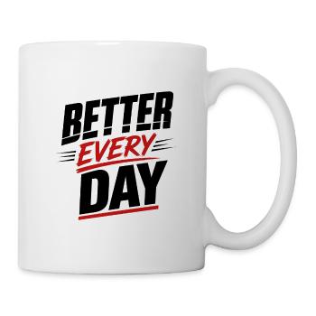 Mieux chaque jour - Mug blanc - blanc - Droite