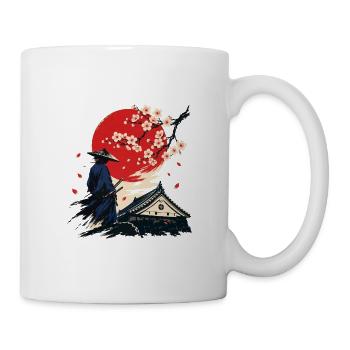 Samurai unter dem Karmesinroten Mond - Tasse - Weiß - Rechts