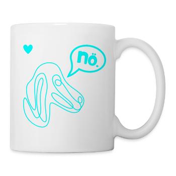 Teckel Têtu - Mug blanc - blanc - Droite