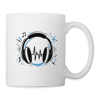 T-shirt Casque Audio Musique DJ Sound - Mug blanc - blanc - Droite