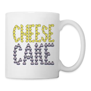 Typographie du cheesecake - Mug blanc - blanc - Droite